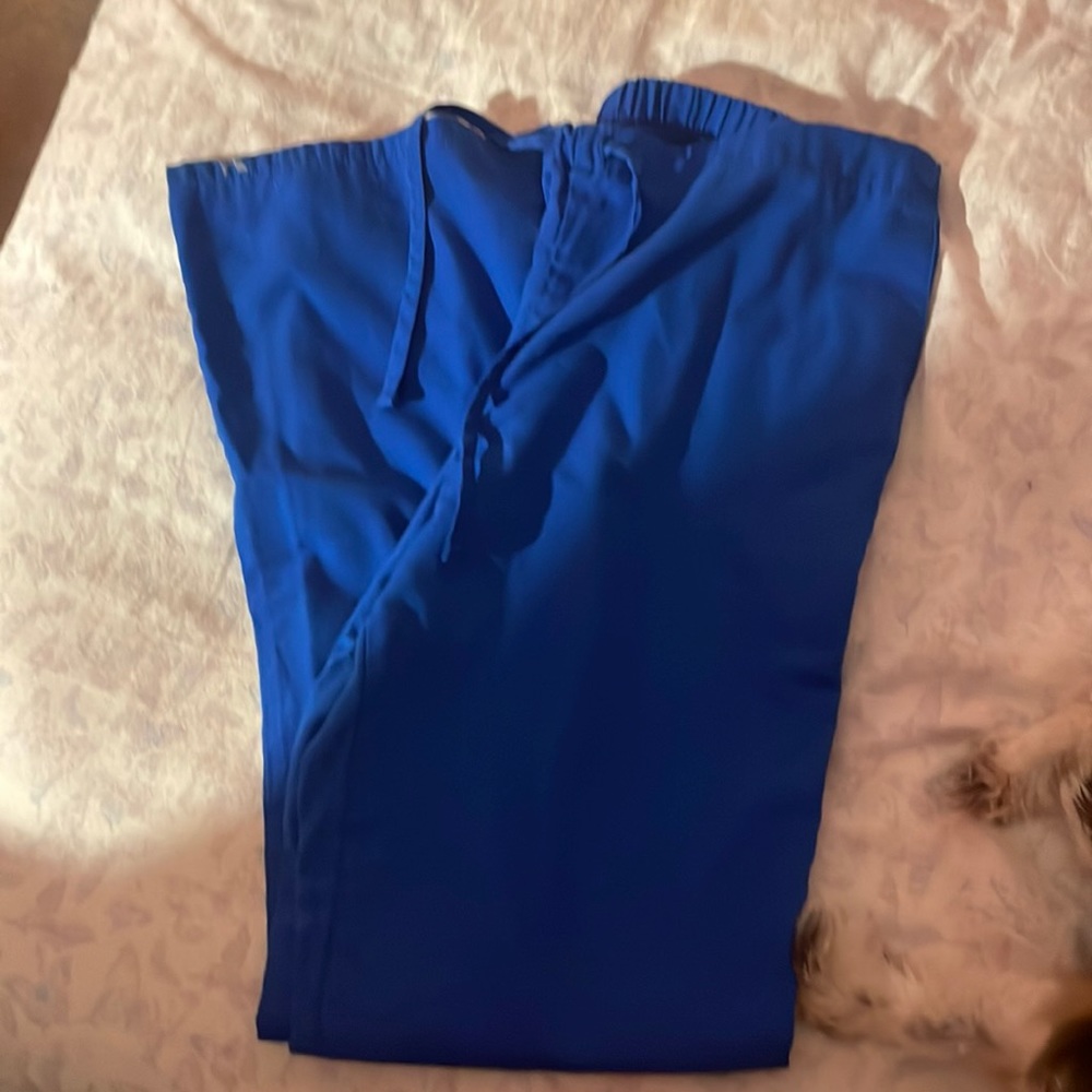 Blue scrubs